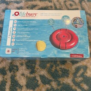 Lifebuoy Pool Safety Alarm - Blue Box with Red Alarm